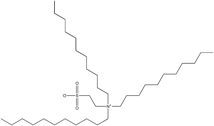 N,N-Diundecyl-N-(2-sulfonatoethyl)-1-undecanaminium Struktur