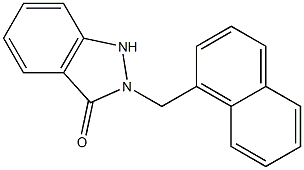 2-[(1-Naphthalenyl)methyl]-1H-indazol-3(2H)-one Struktur