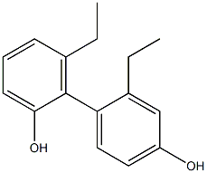 2',6-Diethyl-1,1'-biphenyl-2,4'-diol Struktur