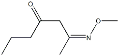 2-(Methoxyimino)-4-heptanone Struktur