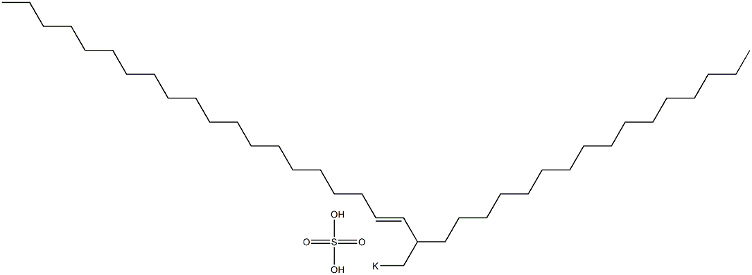 Sulfuric acid 2-hexadecyl-3-docosenyl=potassium ester salt Struktur