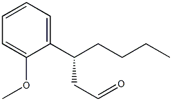 (R)-3-(2-Methoxyphenyl)heptanal Struktur