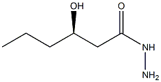 [R,(-)]-3-Hydroxyhexanoic acid hydrazide Struktur