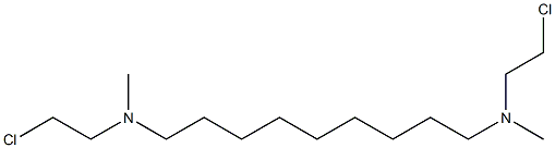 N,N'-Bis(2-chloroethyl)-N,N'-dimethyl-1,9-nonanediamine Struktur