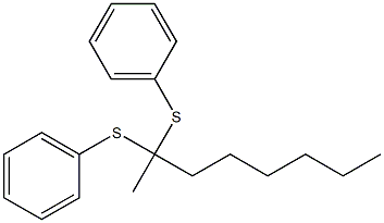 2,2-Bis(phenylthio)octane Struktur