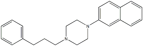 1-(2-Naphthalenyl)-4-(3-phenylpropyl)piperazine Struktur