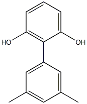 2-(3,5-Dimethylphenyl)benzene-1,3-diol Struktur