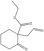 1-Allyl-2-oxocyclohexane-1-carboxylic acid ethyl ester Struktur