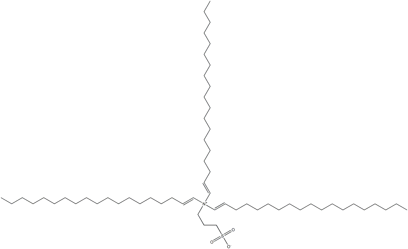 N,N-Di(1-nonadecenyl)-N-(3-sulfonatopropyl)-1-nonadecen-1-aminium Struktur