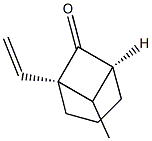 (1S,5S)-1-Ethenyl-7-methylbicyclo[3.1.1]heptan-6-one Struktur