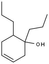 1,6-Dipropyl-3-cyclohexen-1-ol Struktur