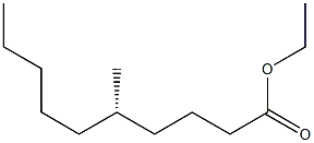 [S,(+)]-5-Methylcapric acid ethyl ester Struktur