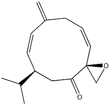 (3S,6S,7E,11Z)-9-Methylene-6-(1-methylethyl)-1-oxaspiro[2.9]dodeca-7,11-dien-4-one Struktur