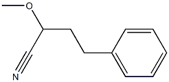 2-Methoxy-4-phenylbutanenitrile Struktur