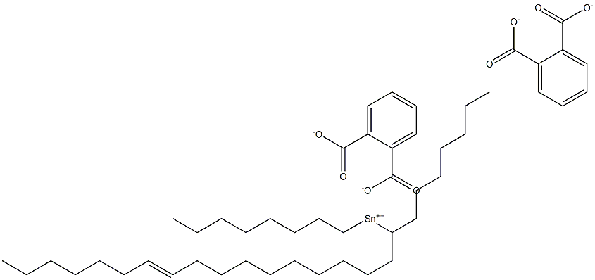 Bis[phthalic acid 1-(10-heptadecenyl)]dioctyltin(IV) salt Struktur