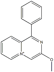 3-Methoxy-1-phenylpyrido[1,2-a]pyrazin-5-ium Struktur