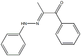 1-Phenyl-2-[2-(phenyl)hydrazono]-1-propanone Struktur