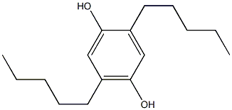 2,5-Dipentylhydroquinone Structure