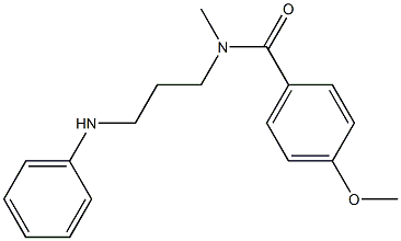 4-Methoxy-N-methyl-N-[3-(phenylamino)propyl]benzamide Struktur