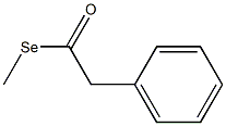 Phenylselenoacetic acid Se-methyl ester Struktur