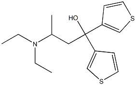 3-(Diethylamino)-1,1-di(3-thienyl)-1-butanol Struktur