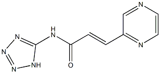 3-(2-Pyrazinyl)-N-(1H-tetrazole-5-yl)propenamide Struktur