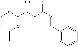 6,6-Diethoxy-5-hydroxy-1-phenyl-1-hexen-3-one Struktur