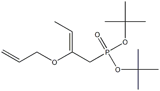 [2-(2-Propenyloxy)-2-butenyl]phosphonic acid di-tert-butyl ester Struktur