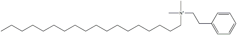 N,N-Dimethyl-N-octadecylbenzeneethanaminium Struktur