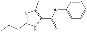 N-Phenyl-4-methyl-2-propyl-1H-imidazole-5-carboxamide Struktur