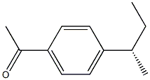 (-)-4'-[(S)-sec-Butyl]acetophenone Struktur