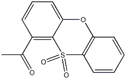 1-Acetylphenoxathiin 10,10-dioxide Struktur