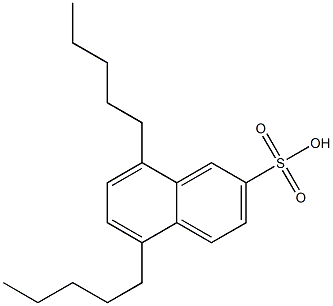 5,8-Dipentyl-2-naphthalenesulfonic acid Structure