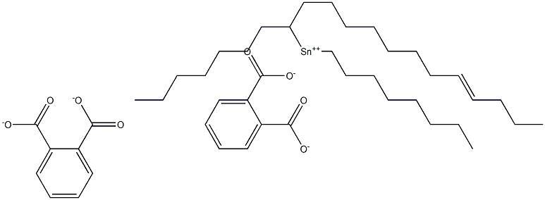 Bis[phthalic acid 1-(8-dodecenyl)]dioctyltin(IV) salt Struktur