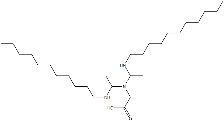 N,N-Bis[1-(undecylamino)ethyl]glycine Struktur