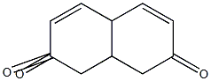 4aH,8aH-4a,8a-(3-Oxo-1-butene-1,4-diyl)naphthalene-2,7(1H,8H)-dione Struktur