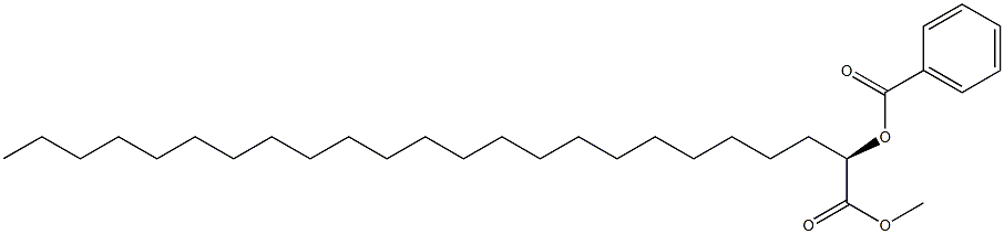 [R,(+)]-2-Benzoyloxytetracosanoic acid methyl ester Struktur