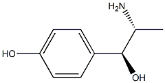 (1S,2R)-1-(4-Hydroxyphenyl)-2-amino-1-propanol Struktur