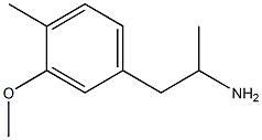 2-(3-Methoxy-4-methylphenyl)-1-methylethan-1-amine Struktur