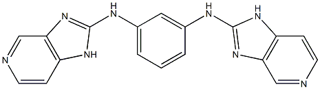 2,2'-[1,3-Phenylenebis(imino)]bis(1H-imidazo[4,5-c]pyridine) Struktur