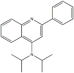 4-Diisopropylamino-2-phenylquinoline Struktur