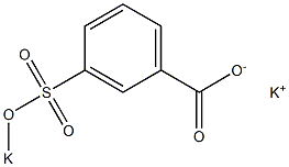 3-(Potassiosulfo)benzenecarboxylic acid potassium salt Struktur