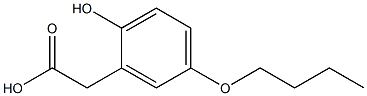 5-Butoxy-2-hydroxybenzeneacetic acid Struktur