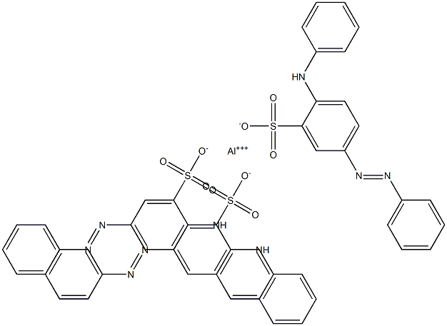 Alminum salt of 4-anilino-3-sulfophenylazobenzene Struktur