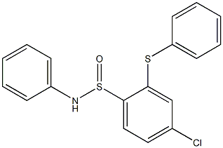 2-Phenylthio-N-phenyl-4-chlorobenzenesulfinamide Struktur