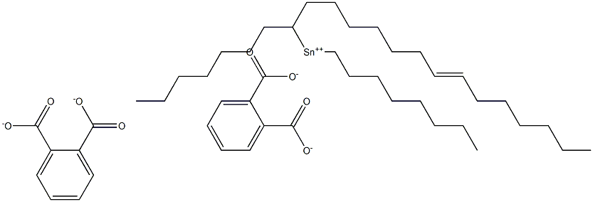 Bis[phthalic acid 1-(7-tetradecenyl)]dioctyltin(IV) salt Struktur