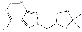 2-[(2,2-Dimethyl-1,3-dioxolan-4-yl)methyl]-2H-pyrazolo[3,4-d]pyrimidin-4-amine Struktur