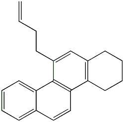 11-(3-Butenyl)-1,2,3,4-tetrahydrochrysene Struktur