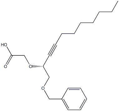 [[(R)-1-(Benzyloxymethyl)-2-decynyl]oxy]acetic acid Struktur