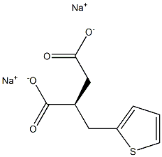 [S,(+)]-2-(2-Thienylmethyl)succinic acid disodium salt Struktur